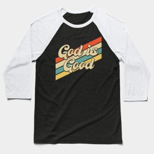 Vintage 80s God is Good Christian Baseball T-Shirt